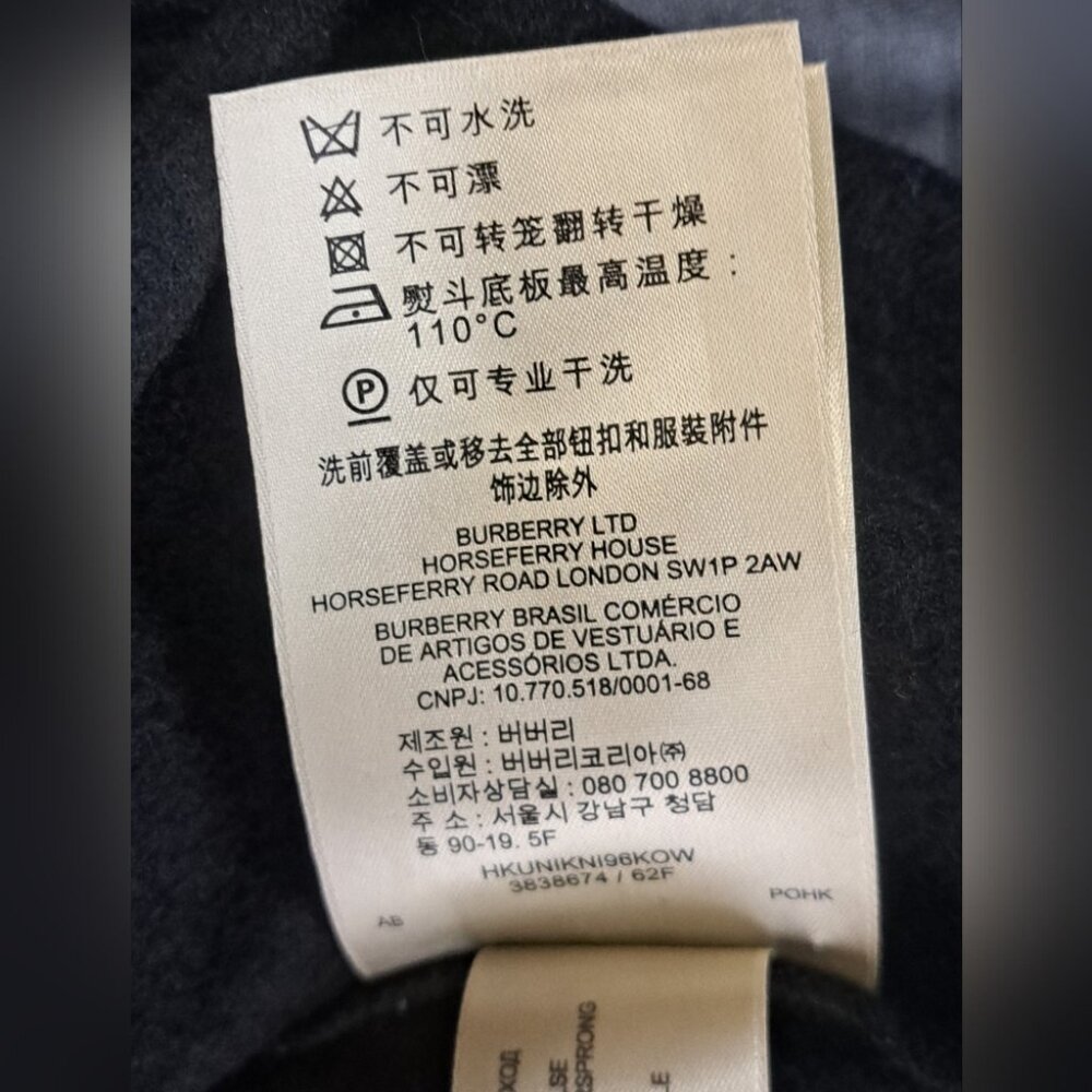 Burberry Brit Women's Sweater Wool Lambskin Leather Sleeves Black Size XS - Picture 13 of 14